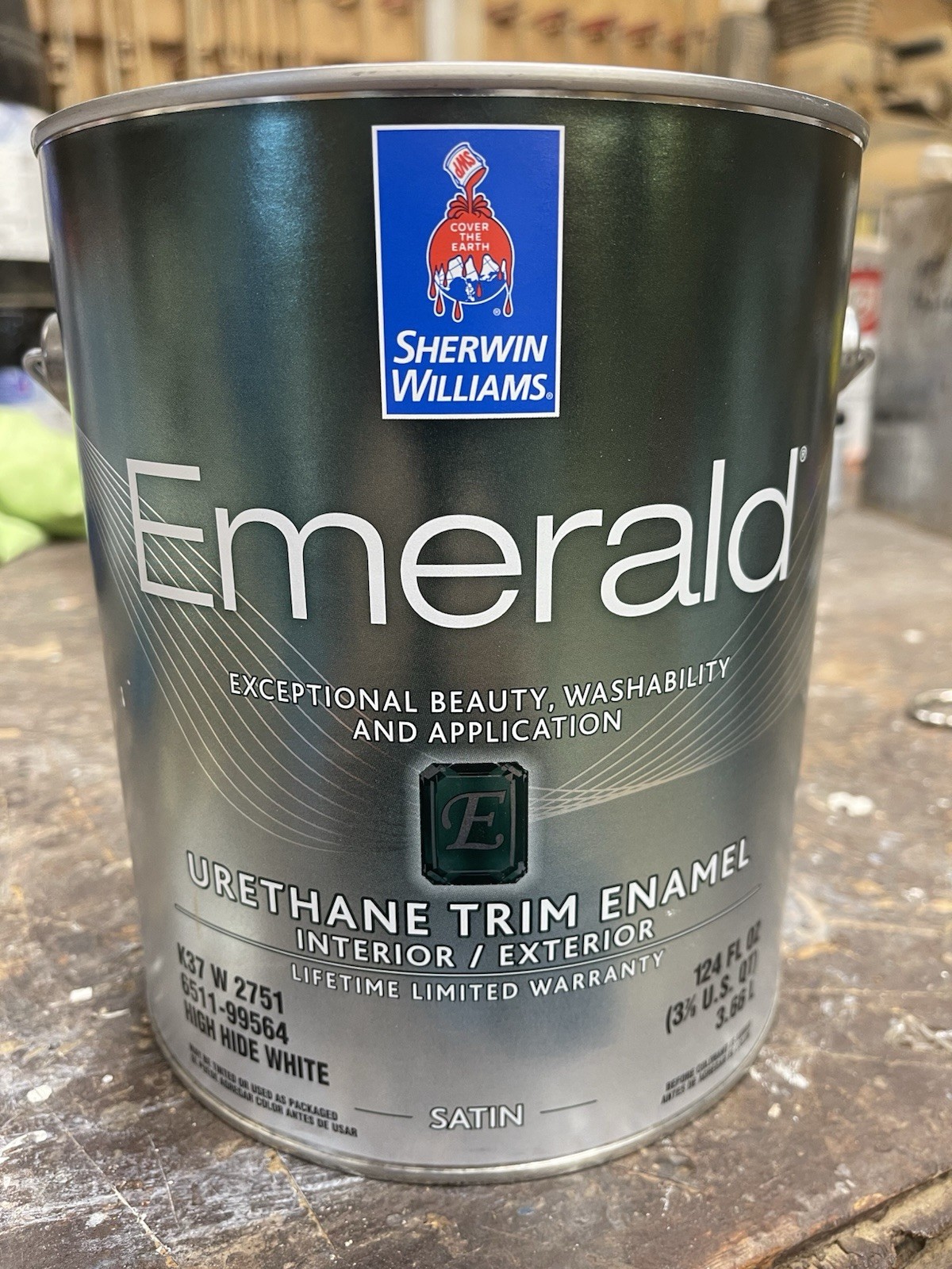 Gal. Sherwin Williams Emerald Urethane Paint /Custom Lemon Butter / Satin
