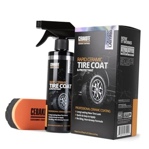 Rapid Ceramic Tire Coat – Showroom New Shine – Deep Tire Black Finish