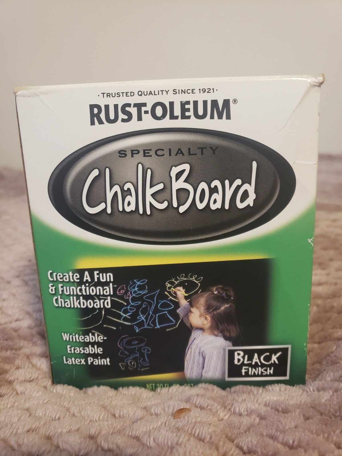 New Rustoleum 206540 30 OZ Black Chalk Board Paint Free Shipping