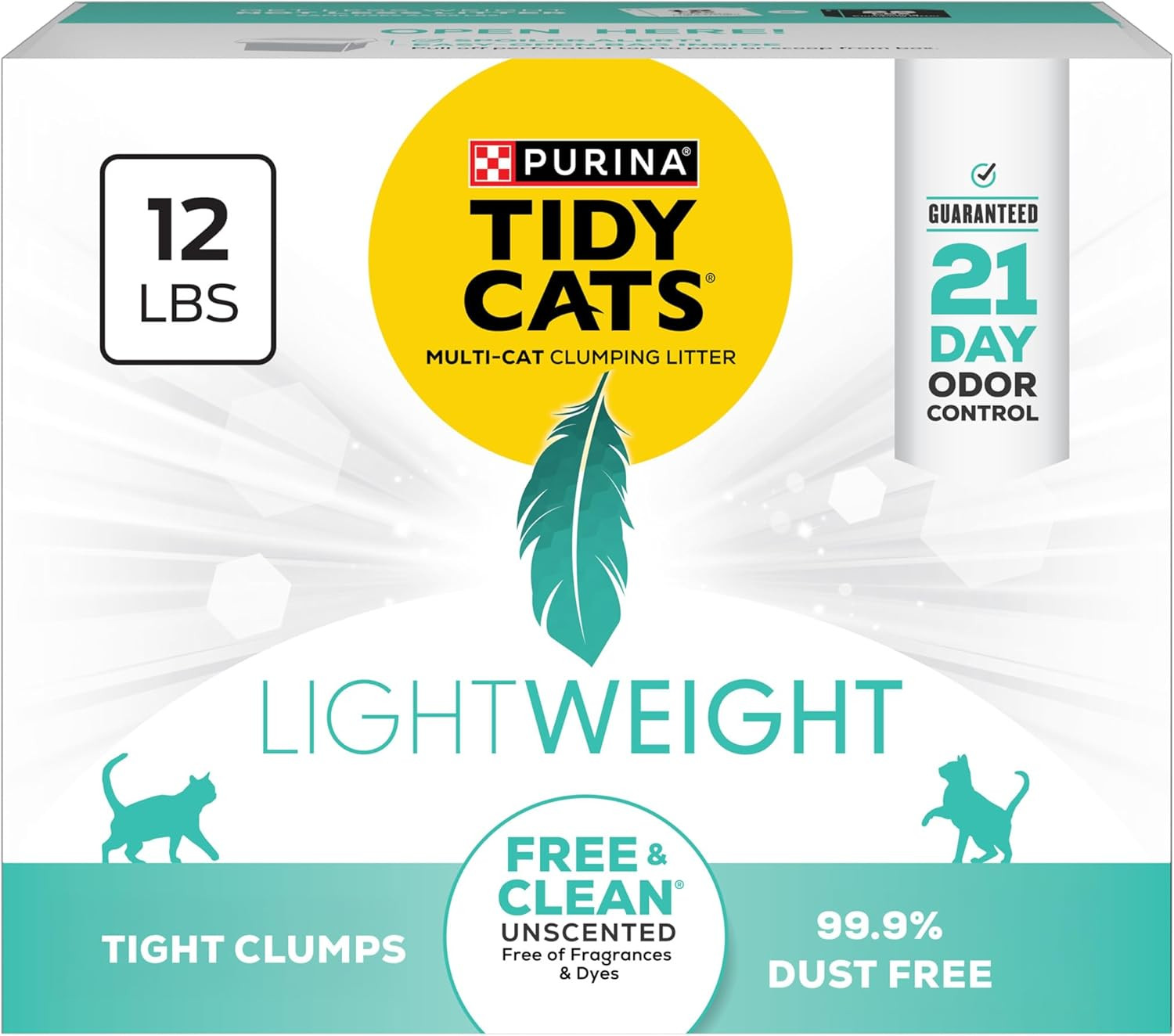 Purina Lightweight Free and Clean Unscented, Multi-Cat, Clumping, 99.9 Percent