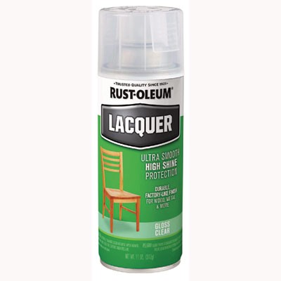Rustoleum 1906830EA Lacquer Spray Paint Gloss Clear 12 Oz