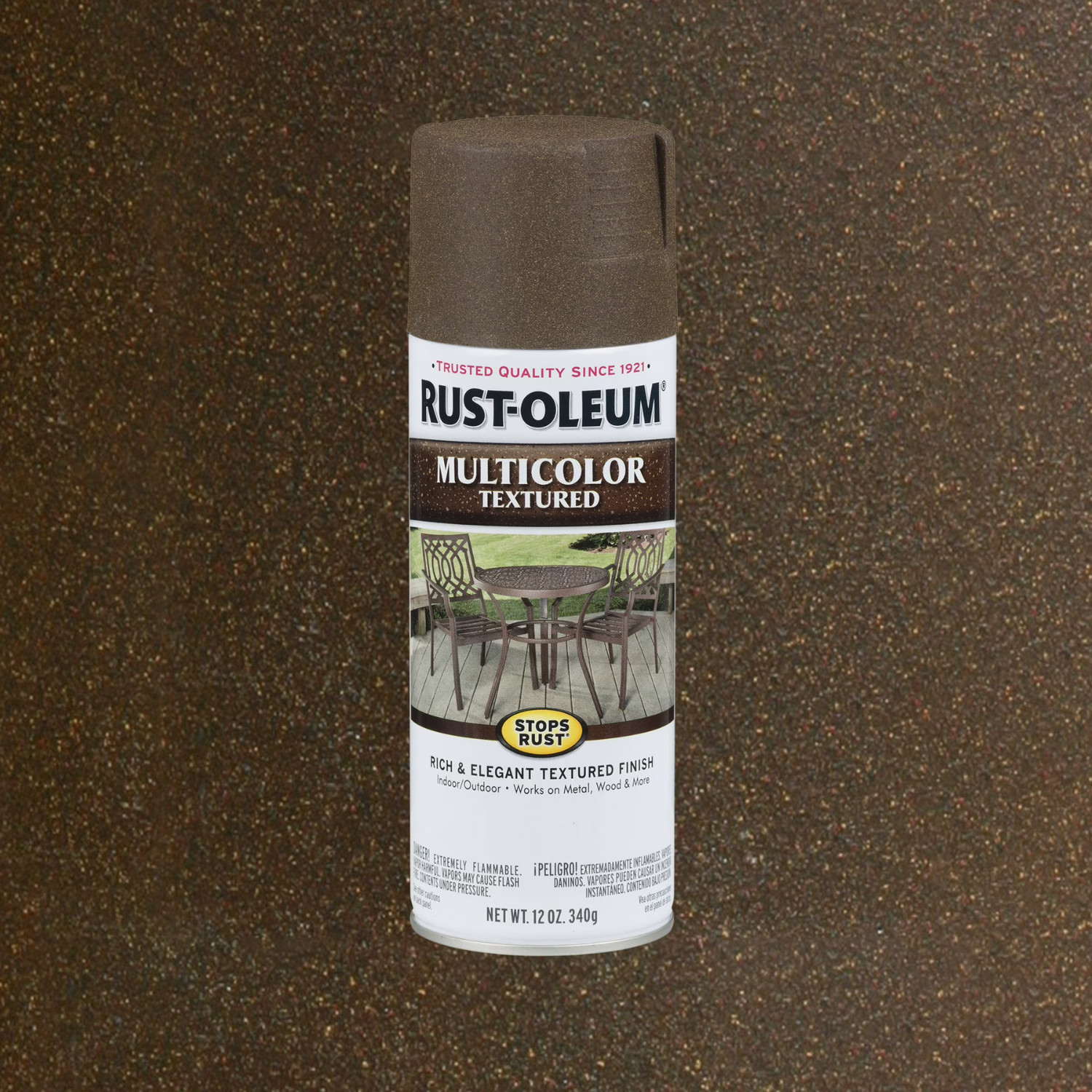 Rust-Oleum Stops Rust Textured Spray Paint Autumn Brown 223523 12oz 4 Pack