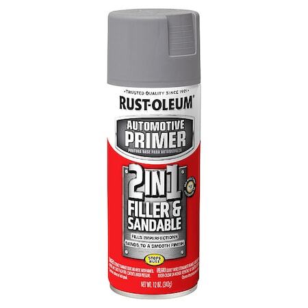 Rust-Oleum 260510 Filler And Sandable Primer,Gray,12 Oz