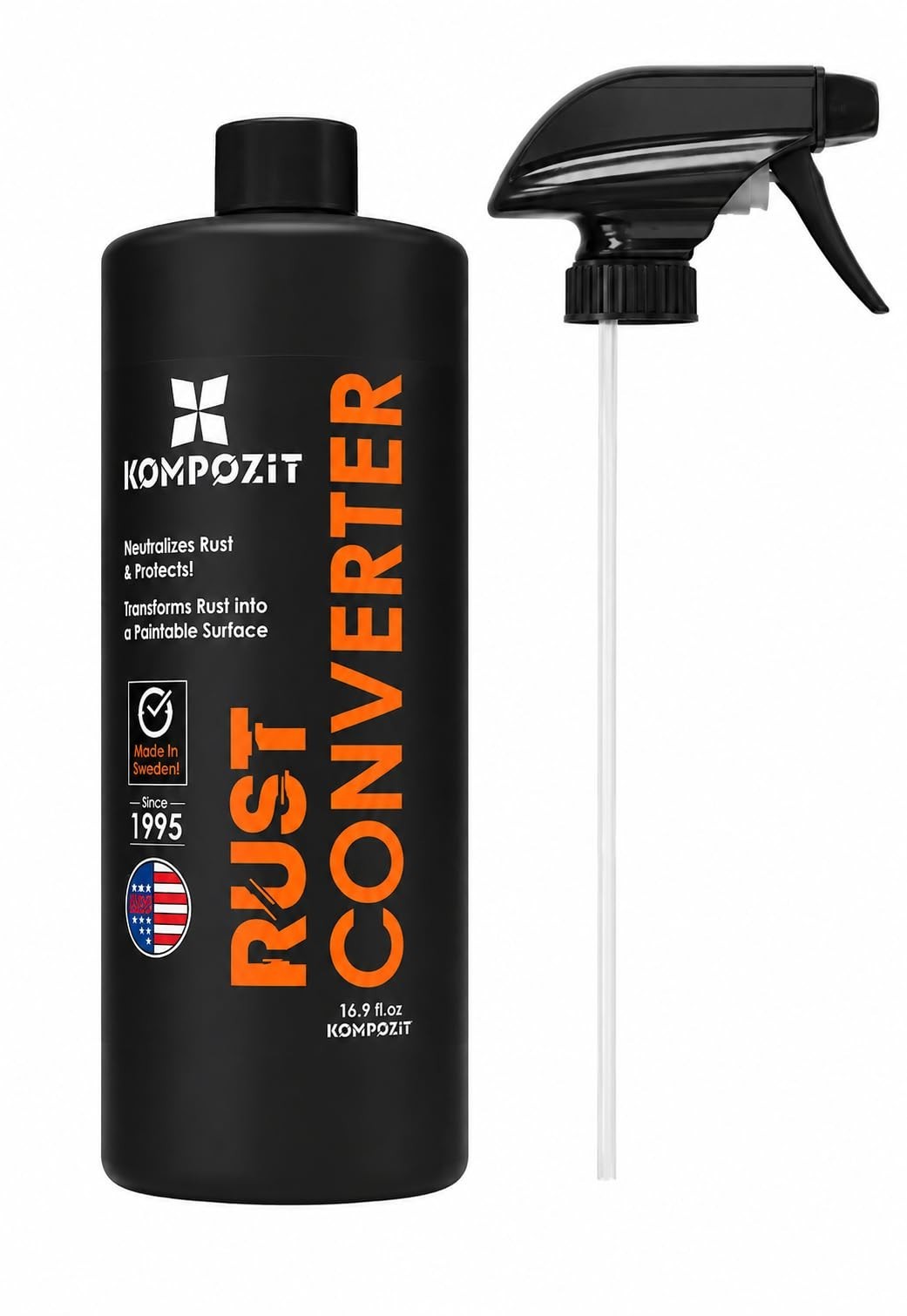Rust Converter for Metal – Plant-Based Rust Reformer & Neutralizer, Odorless, 1