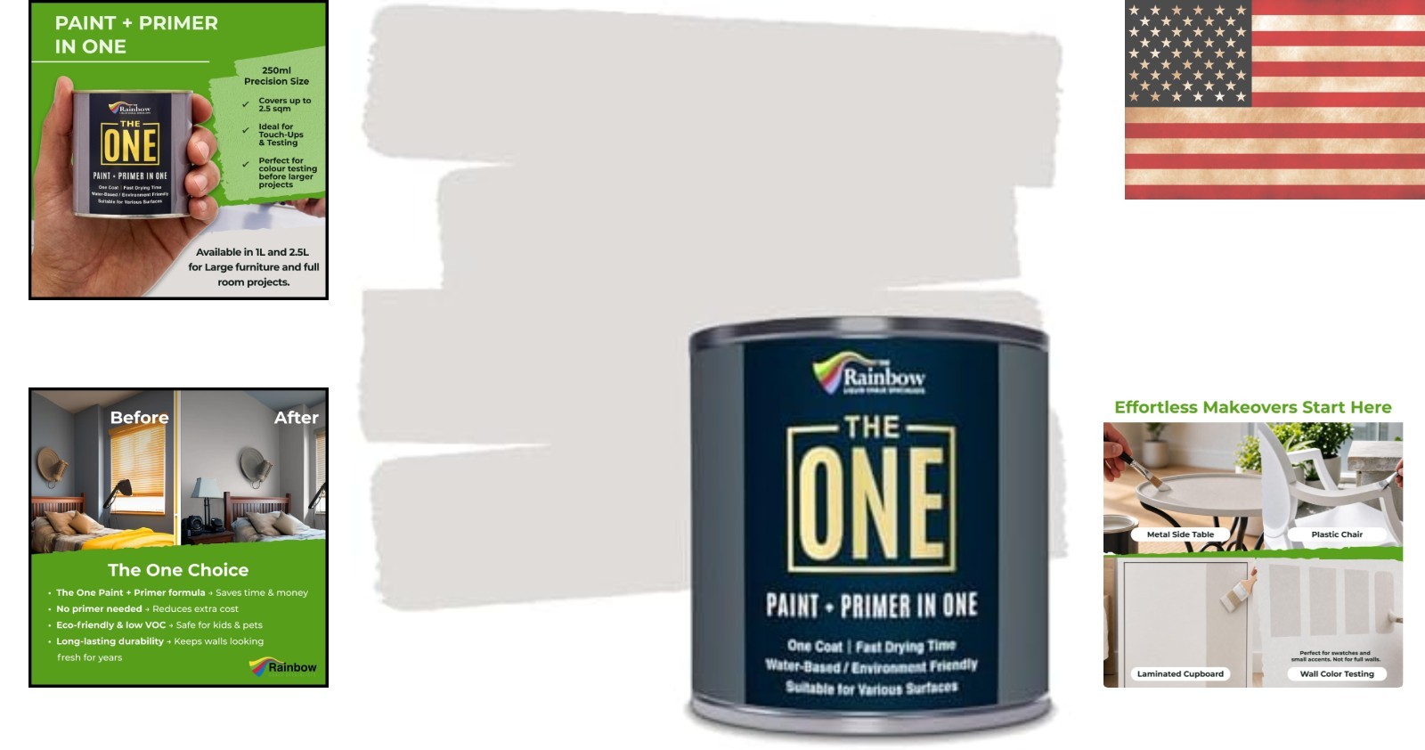 Versatile 1-Coat Clay Matte Paint & Primer – 250ml for Indoor & Outdoor Use