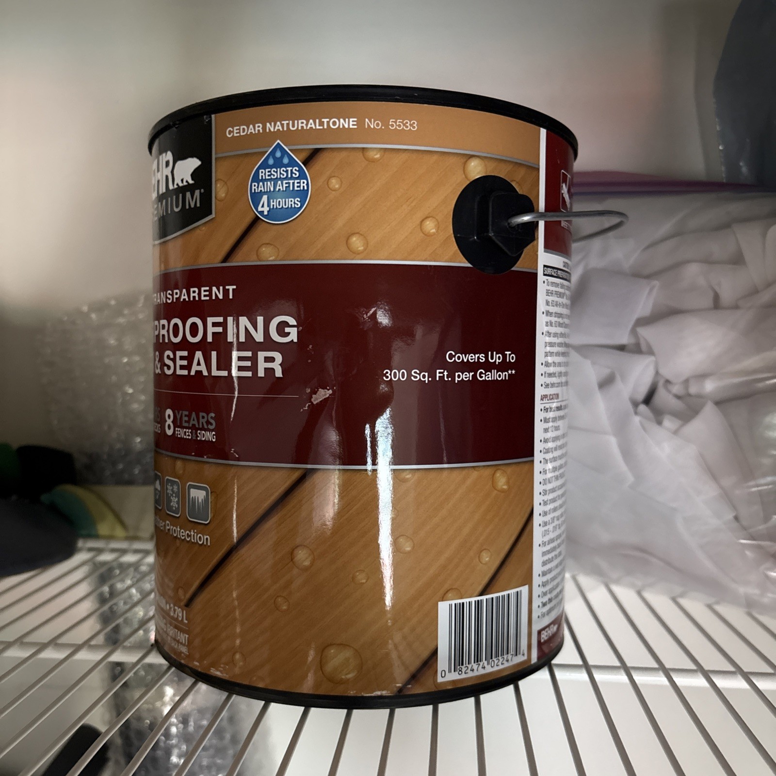 BEHR Premium 1-Gal. Cedar Brown Semi-Transparent Deck, Fence & Siding Wood Stain