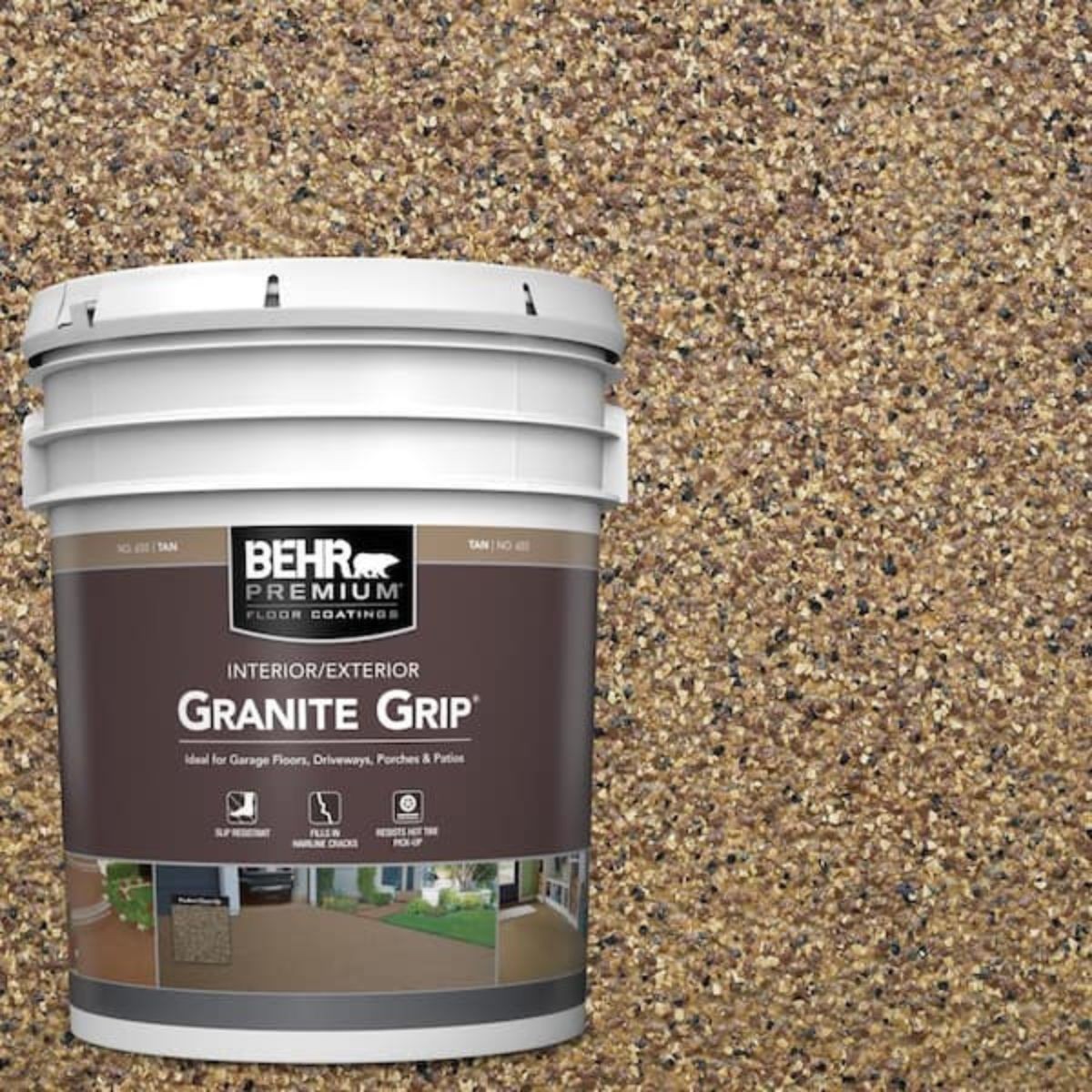 Concrete Floor Coating Granite Grip Garage Driveway Patio Decorative Interior