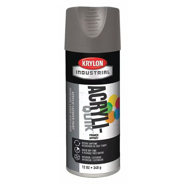 Industrial Spray Primer, Gray, Flat , 12 oz. K01318A07 Industrial K01318A07