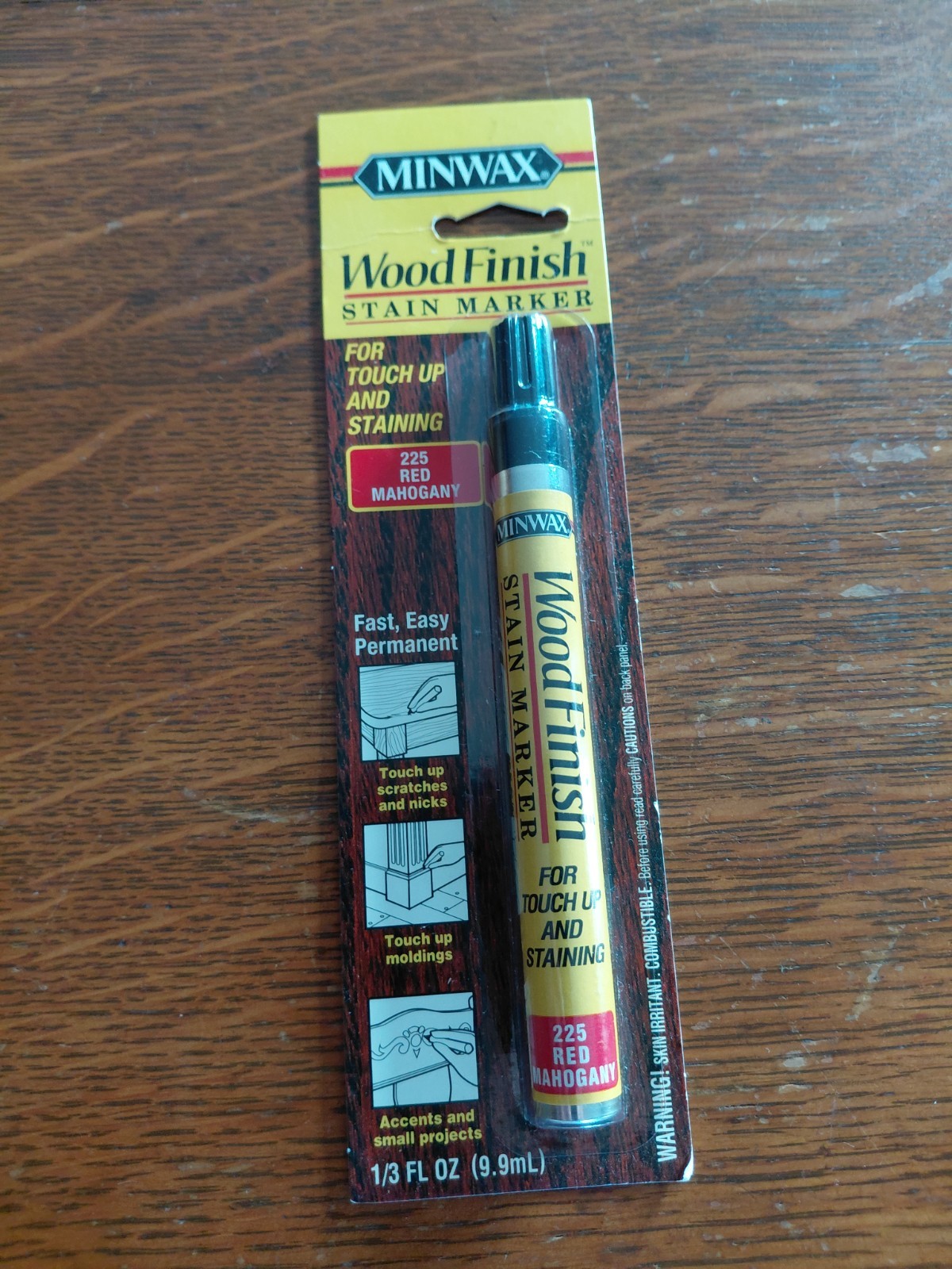 Minwax Wood Finish Stain Marker 225 Red Mohogany Touch Ups & Staining 1/3fl oz