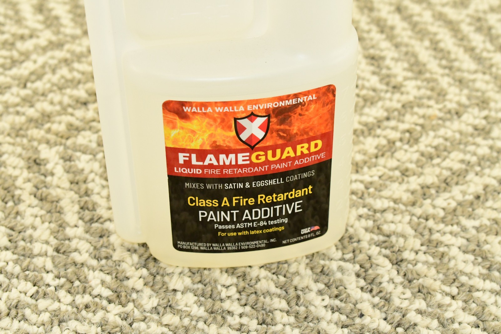 Flame Guard Liquid – Fire Retardant Paint Additive – 8 oz Bottle