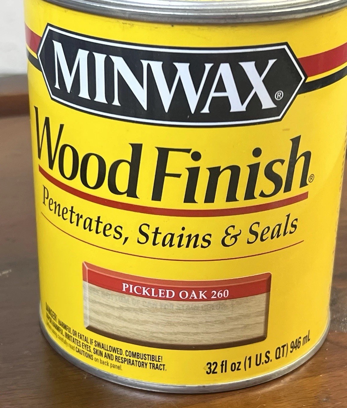 New Minwax Pickled Oak 260 Wood Finish Oil-Based Stain 1 Quart New Woodwork