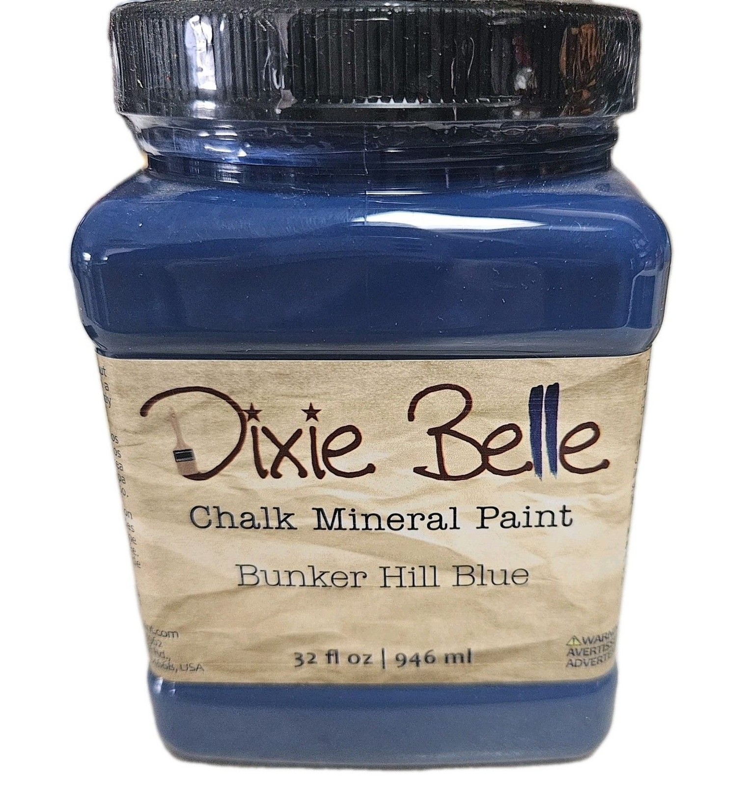 DIXIE BELLE Chalk Mineral Paint Bunker Hill Blue 32 oz. Furniture Cabinets Craft