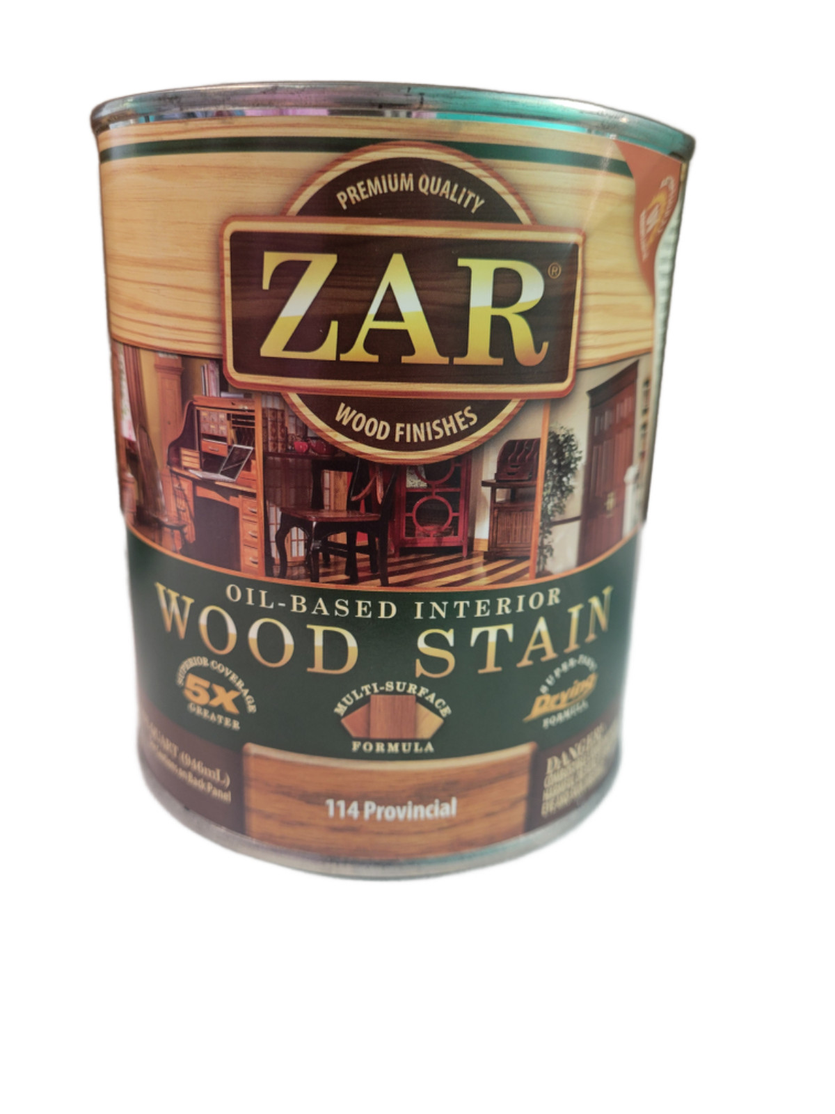 NOS 1-quart ZAR Interior wood Stain 114 PROVINCIAL oil based DISCONTINUED HTF