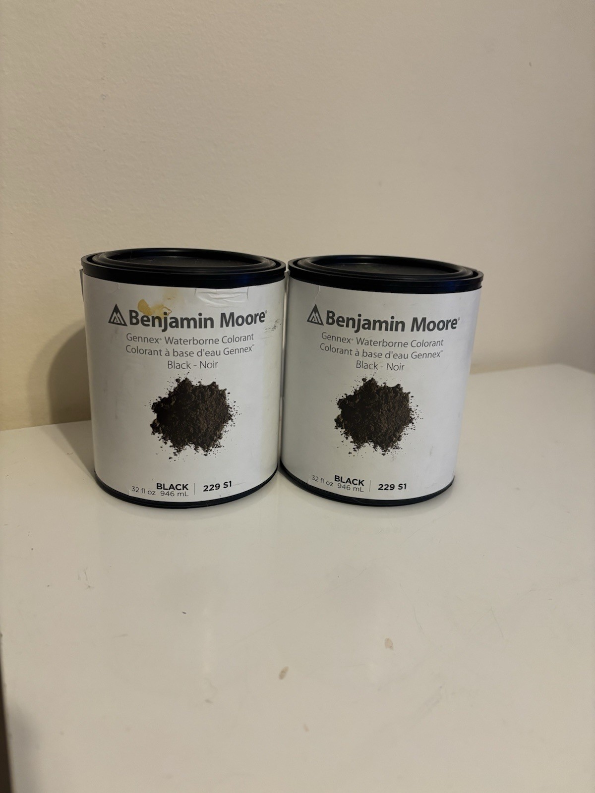 BENJAMIN MOORE Gennex Waterborne Colourant Black Noir 64oz