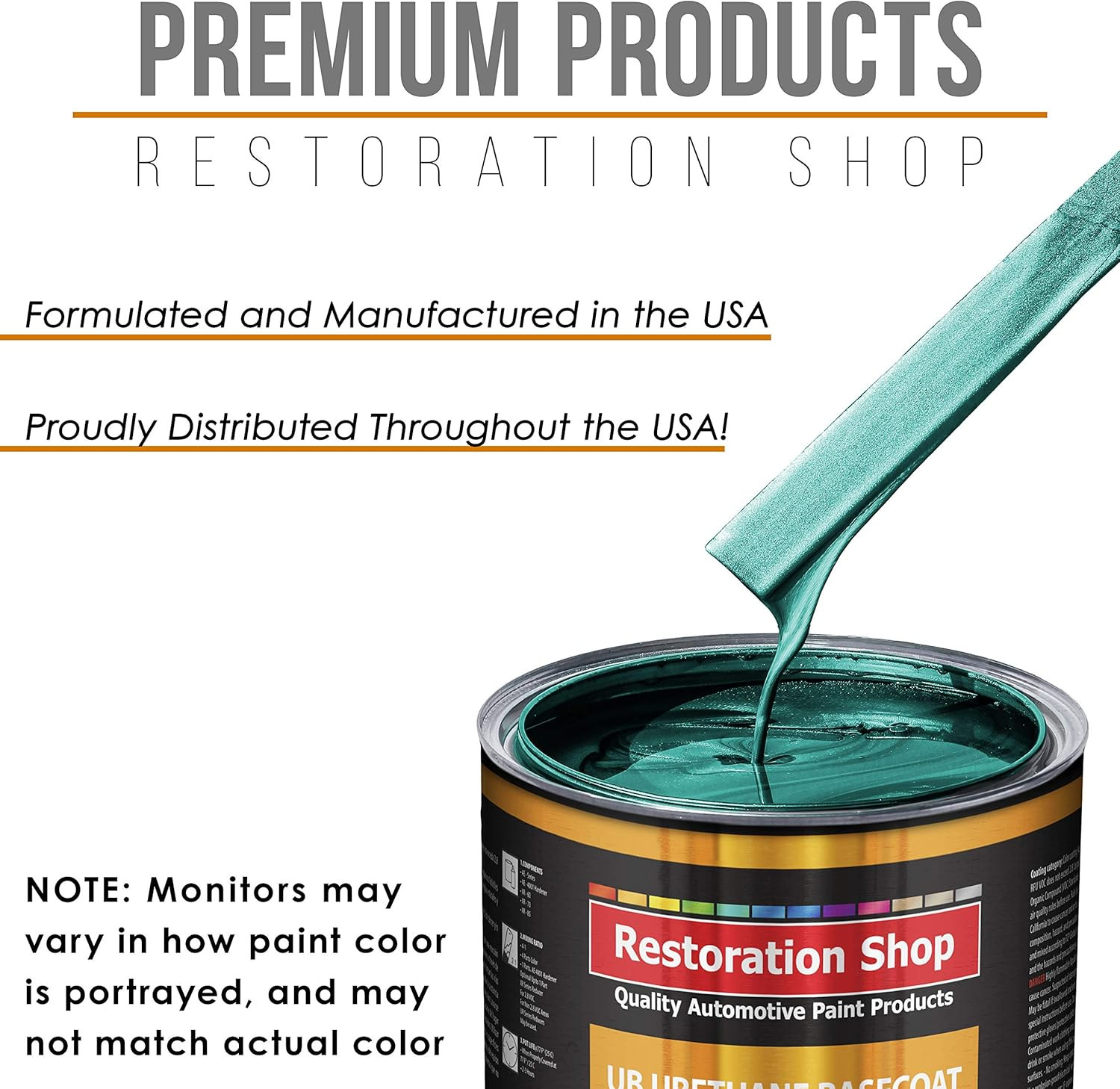 – Dark Teal Metallic Urethane Basecoat with Clearcoat Auto Paint – Complete Fast