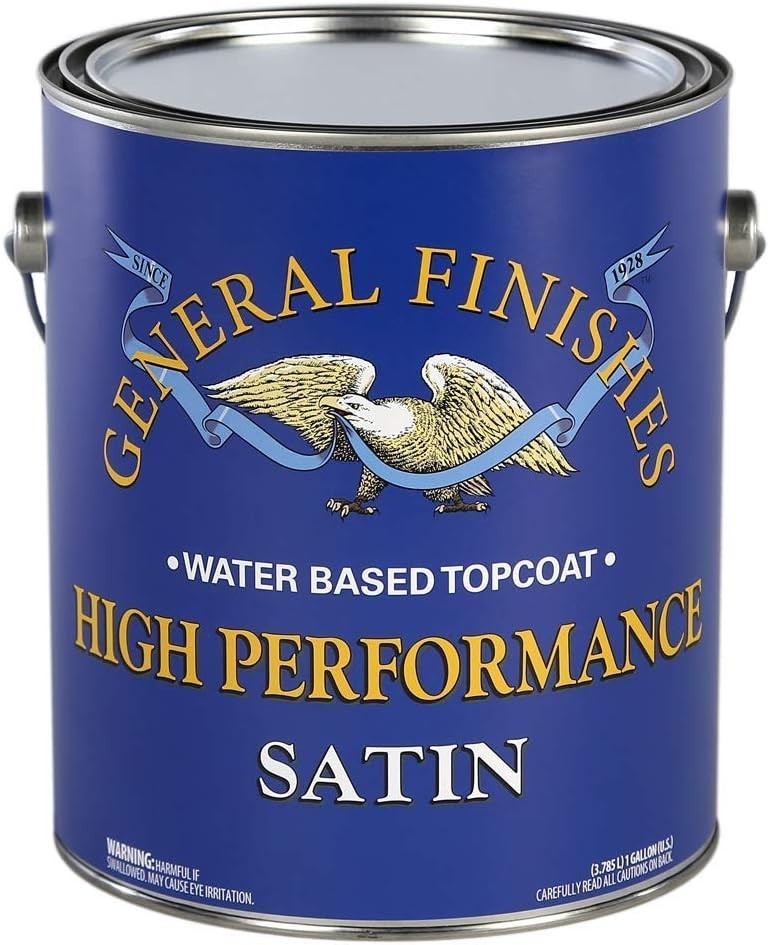 High Performance Water Based Topcoat, 1 Gallon, Satin