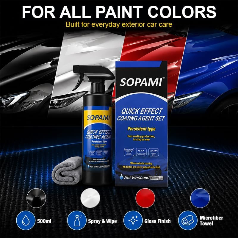 Ceramic Paint Sealant, Ceramic Coating Maximum Gloss & Shine Ceramic Wax, Car Co
