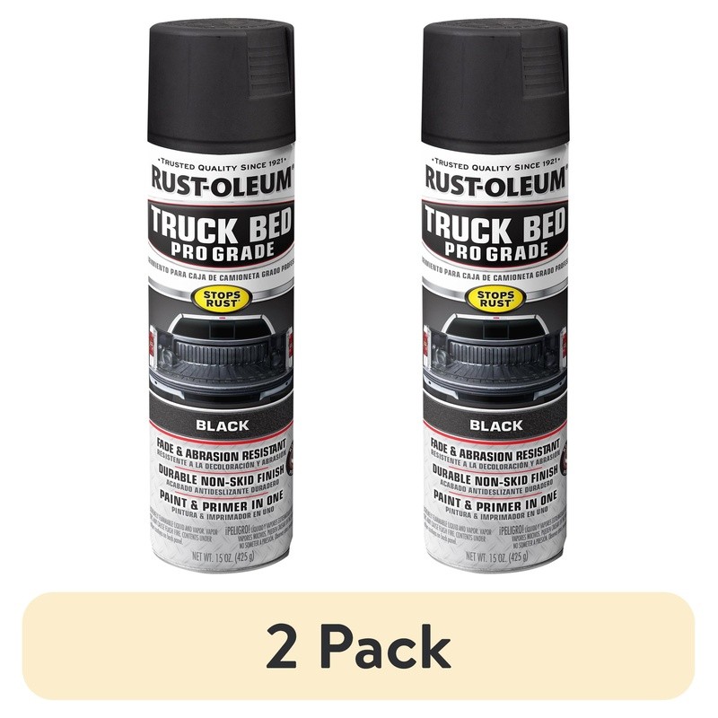 Truck Bed Coating Spray Paint Primer 2 Pack Professional Rust Resistant Non Skid