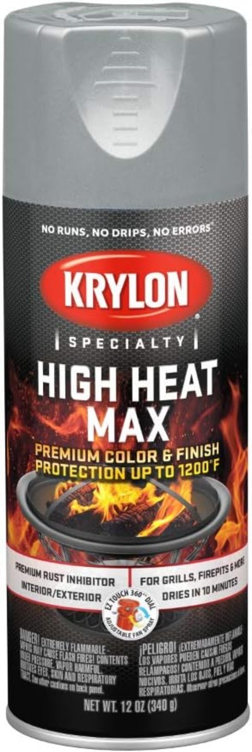 Rust Resistant Aluminum Paint for High Heat – 12oz, Quick Drying Formula
