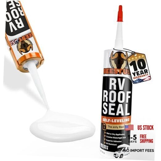 RV Roof Sealant Self-Leveling – 10 Oz, Self Leveling Lap Sealant for 1 Pack