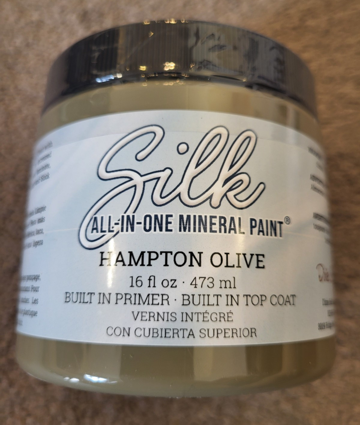 DIXIE BELLE SILK ALL IN ONE MINERAL PAINT HAMPTON OLIVE 16 oz NEW