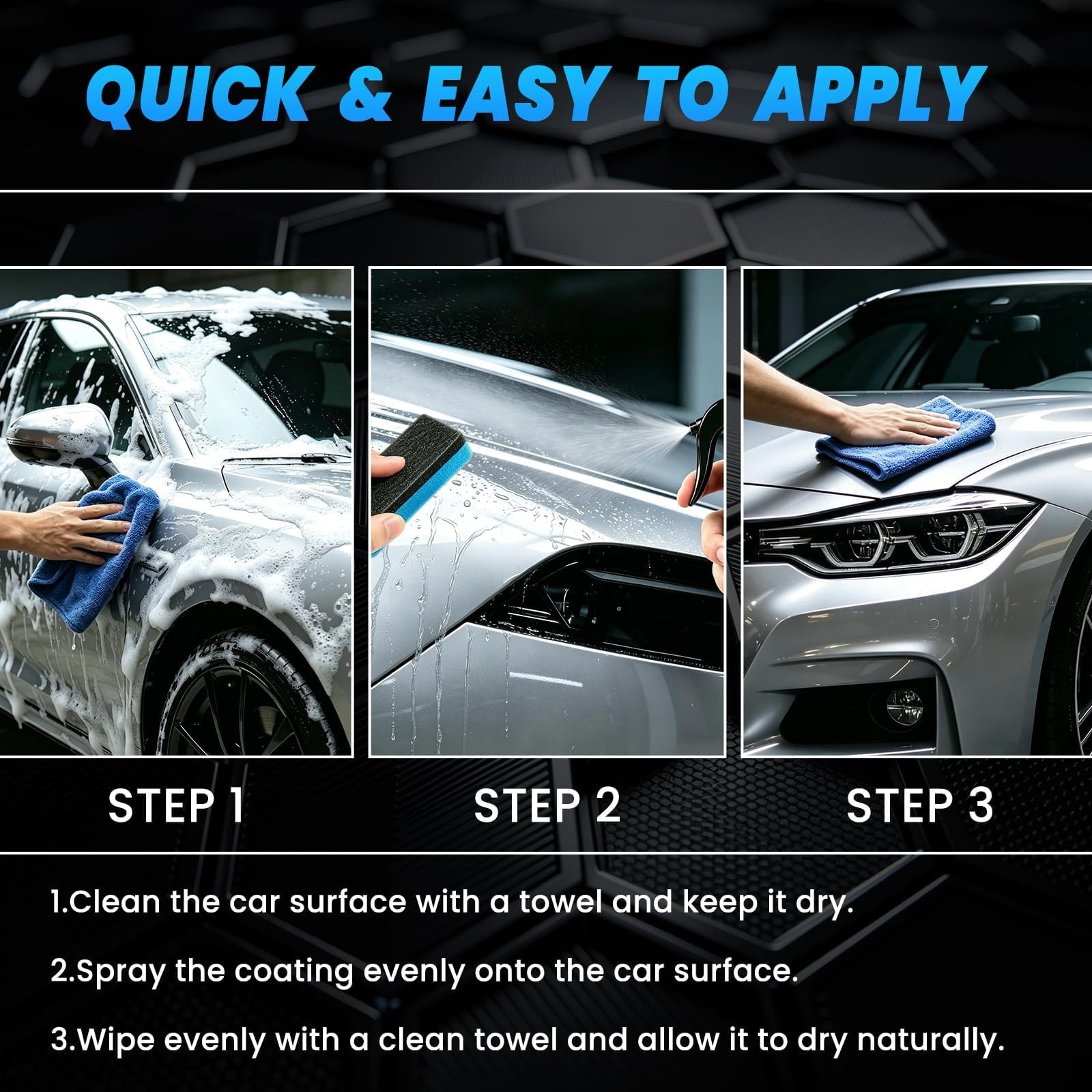 Paint Sealant Spray Quick Effect Coating Agent for High Gloss Shine & Protect…