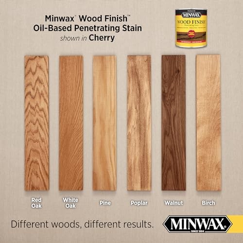 Minwax Cherry Wood Finish Oil Based Stain Quick Drying Perfect For Furniture
