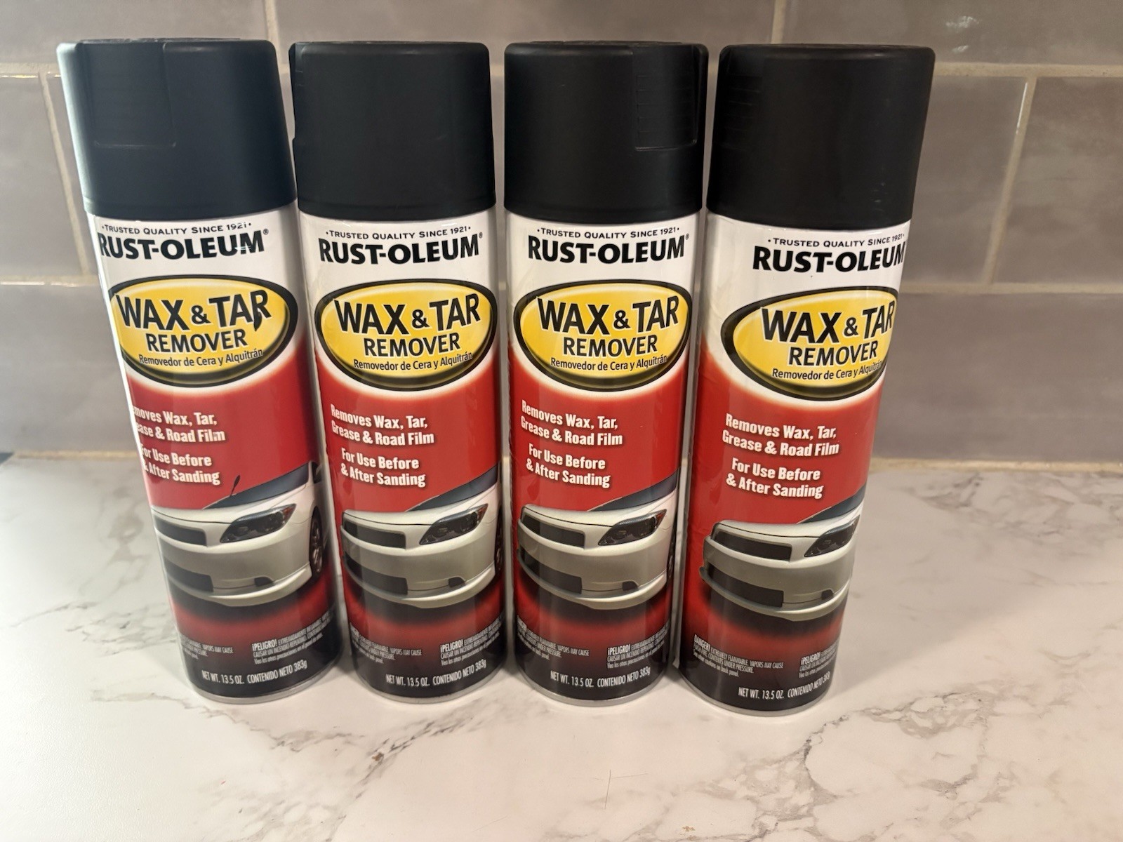 Rust-Oleum 251567 Wax And Tar Remover, 13.5 Oz. 4 Pack