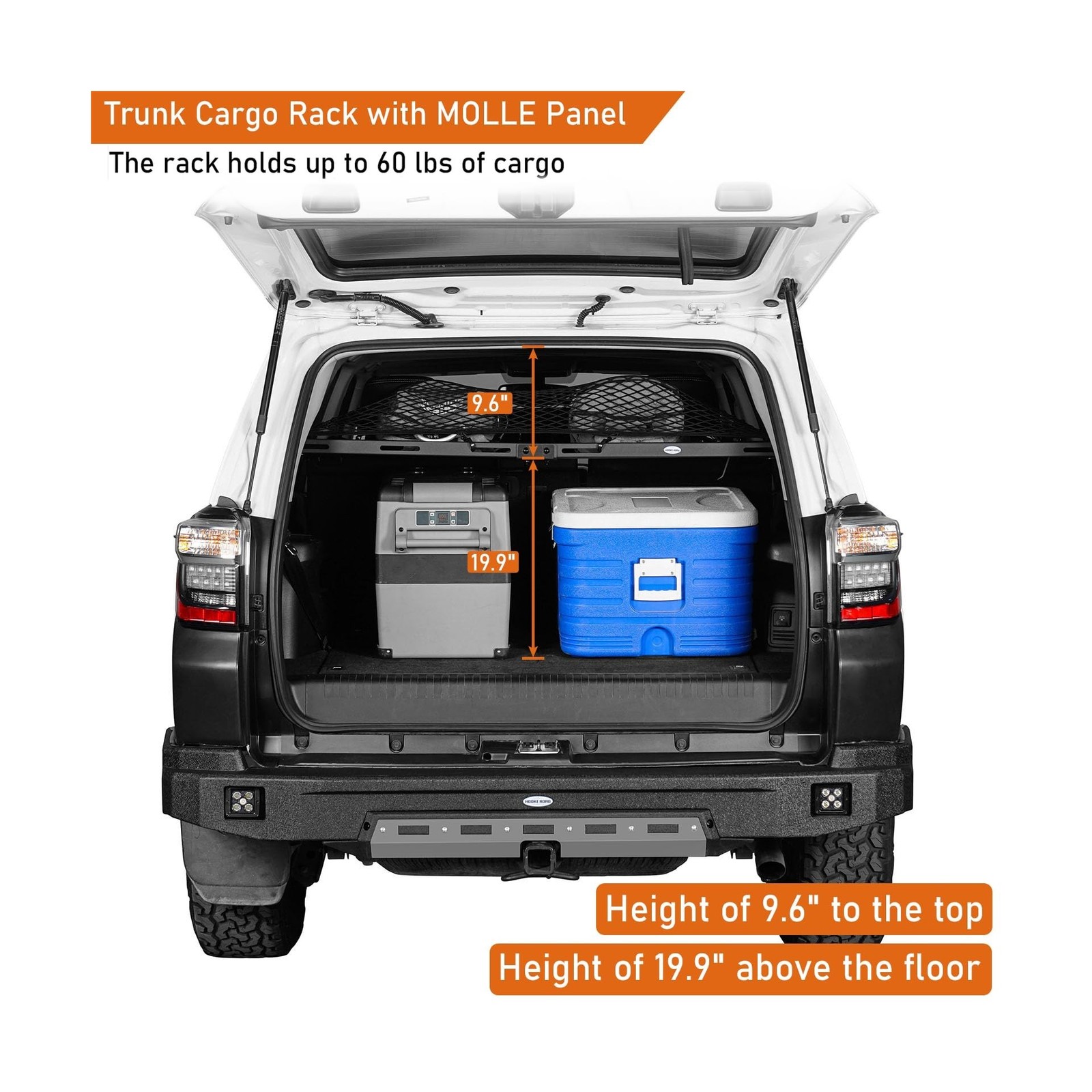 u-Box 4Runner Trunk Cargo Rack & Rear Window Molle Panel Kit for 2010-2024 To…