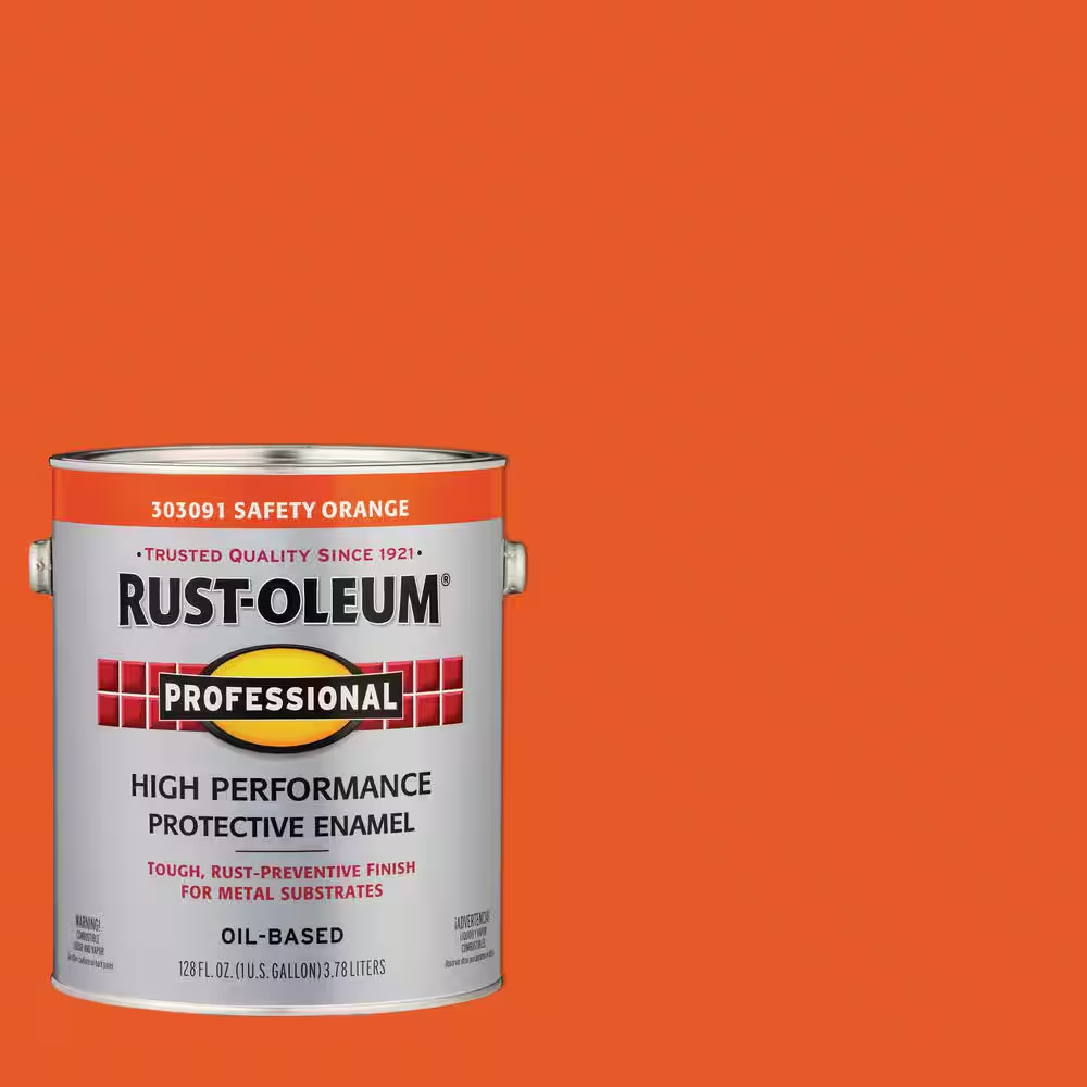 1 Gal. High Performance Protective Enamel Gloss Safety Orange Oil-Based Interior