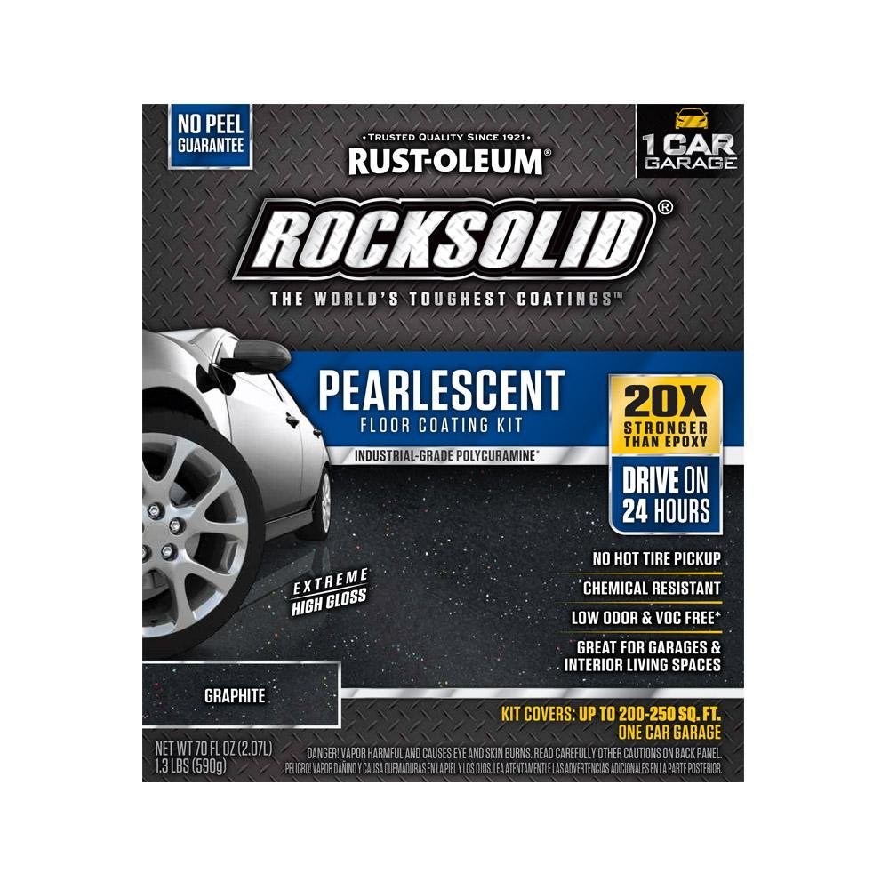 Rust-Oleum RockSolid 128 Fl Oz Smoky Blue Pearlescent Floor Coating Kit