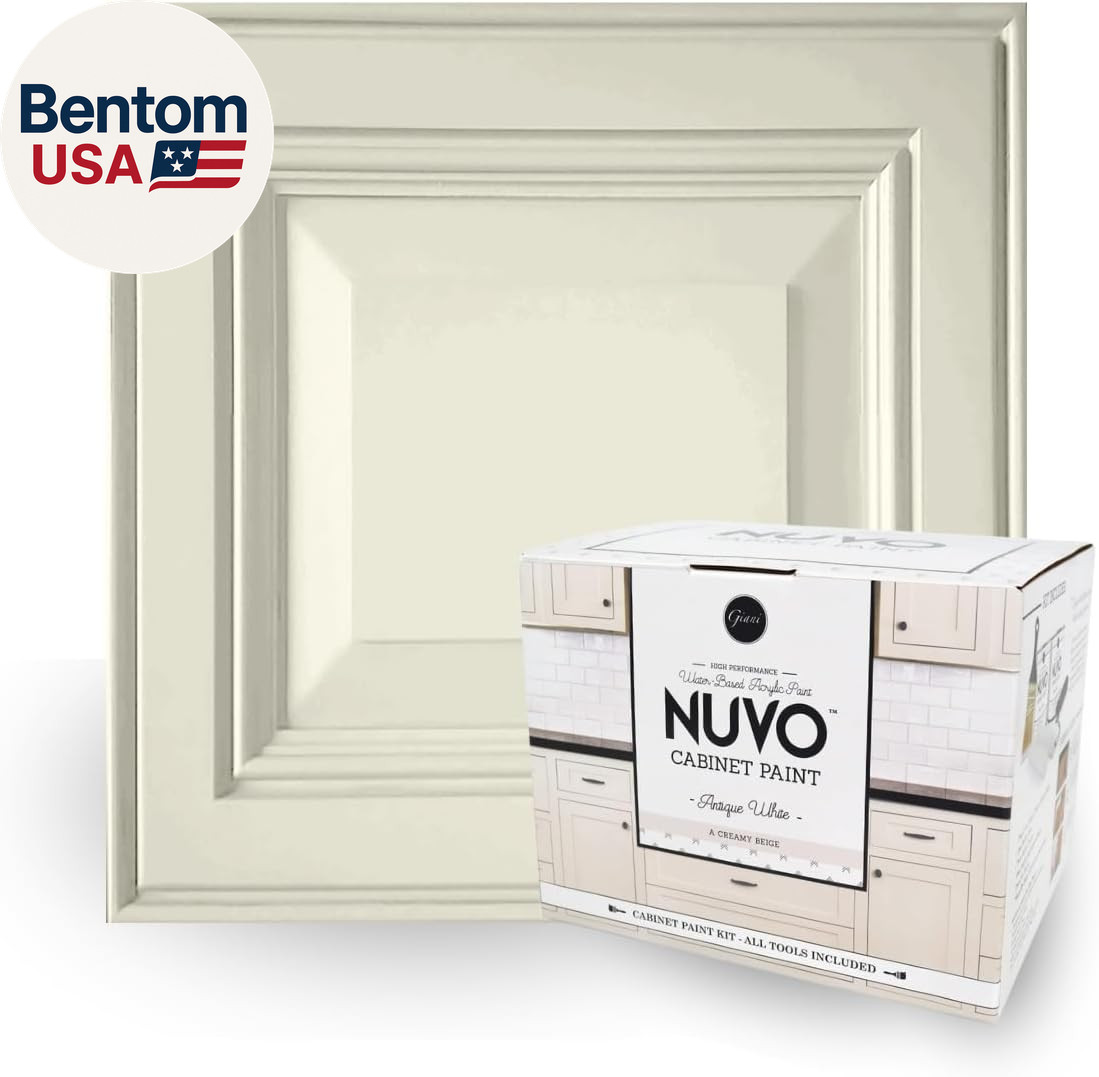 Antique White Cabinet Makeover Kit – Easy DIY 7-Piece Set, Warm Cream, Long-Last