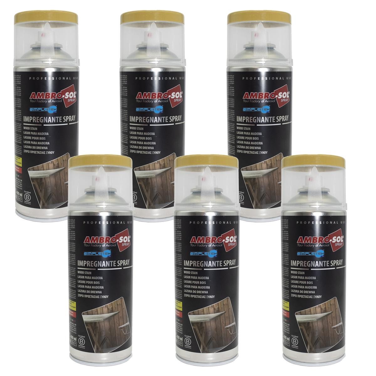 Impregnating Spray for Protective Oak Wood Fixtures Pergolas Boats 400ml_