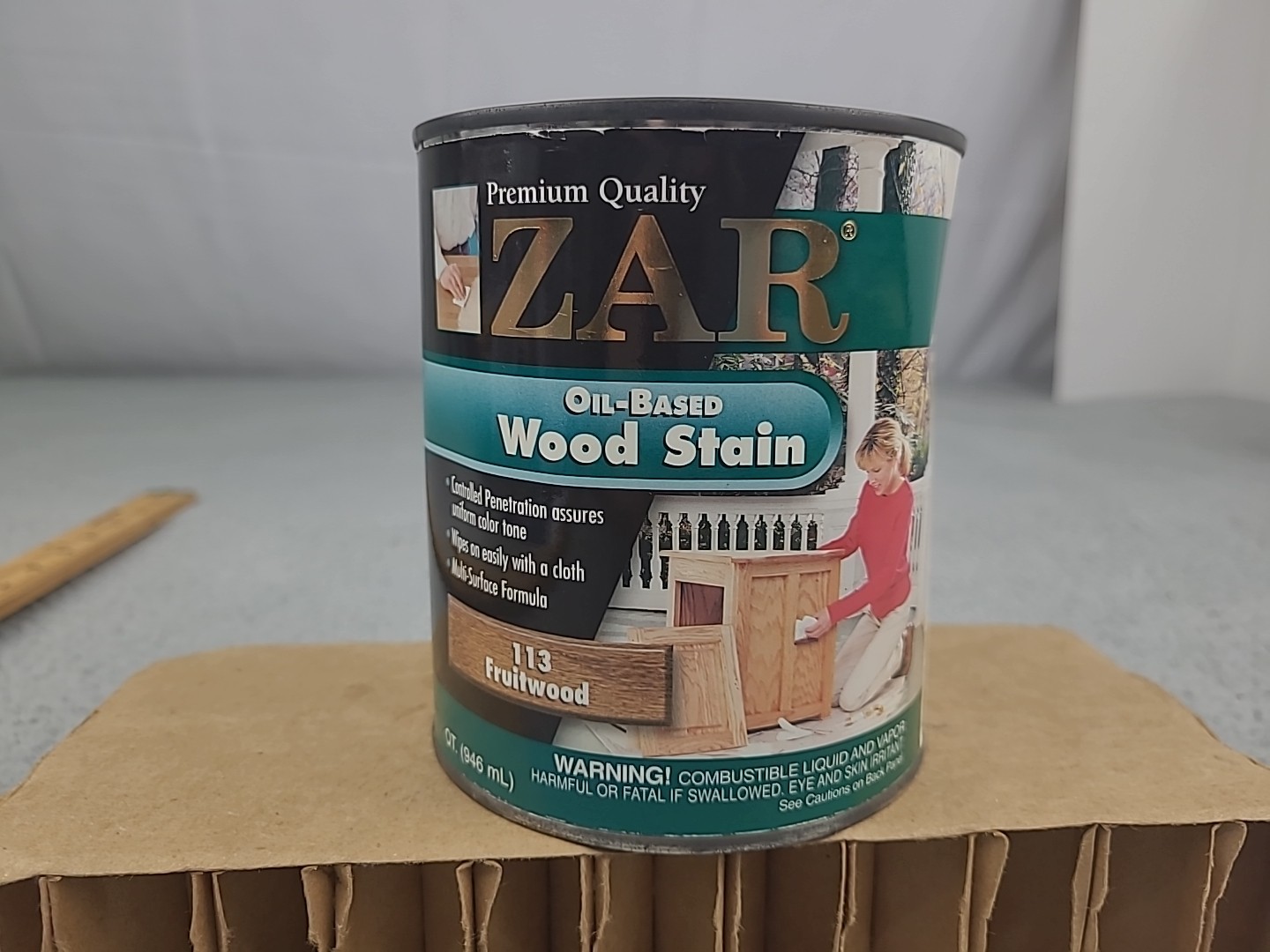 1x ZAR Interior Oil-Based Wood Stain 113 Fruitwood 1 Quart .