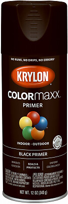 KRYLON K05581007 COLORmaxx Primer, Black, 12 oz