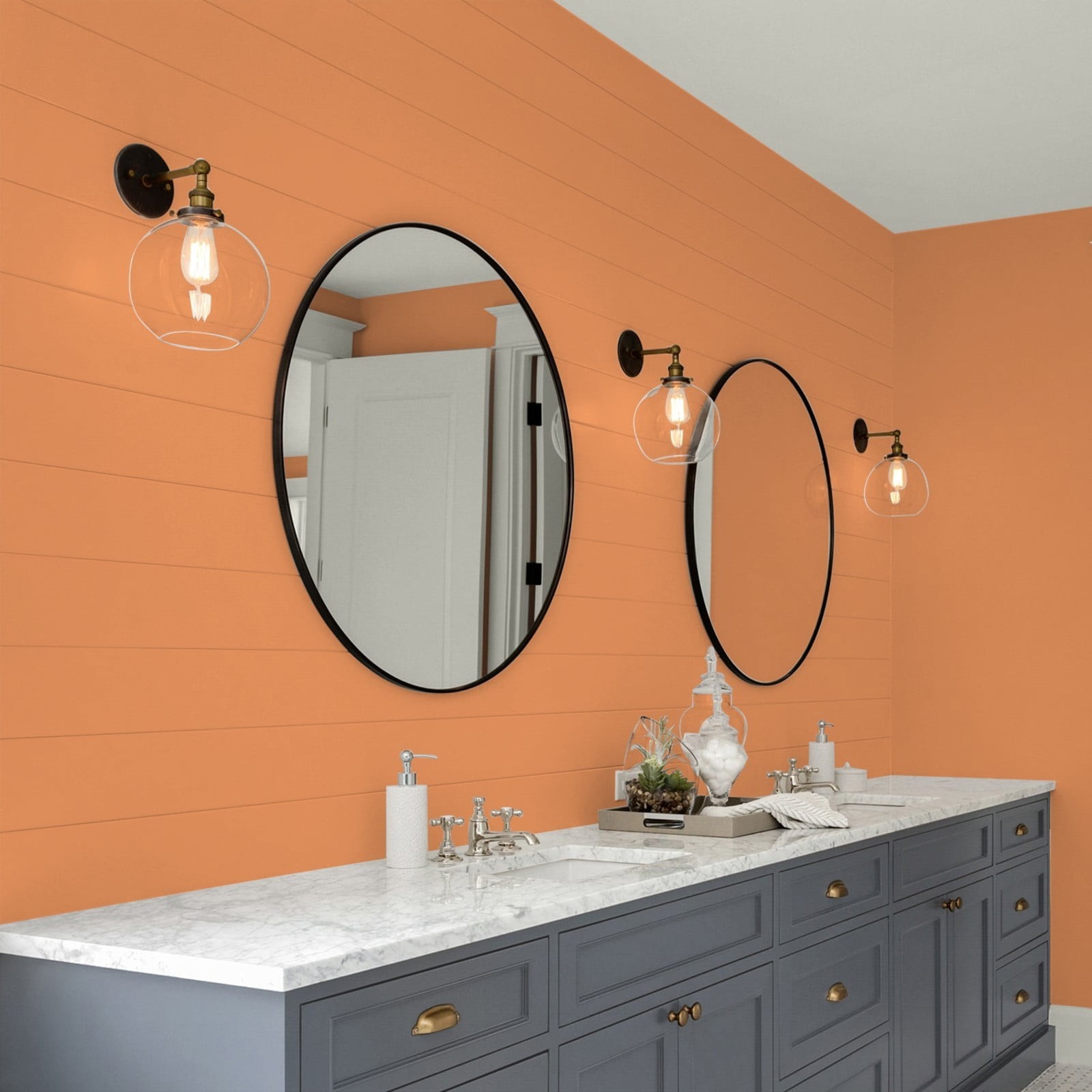 Kitchen Bath & Laundry Carrot Cake / Orange Eggshell Interior Paint W/ Primer