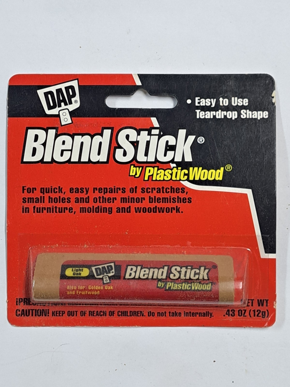 DAP Blend Stick by PlasticWood Wood Furniture Scratch Repair Filler Light Oak