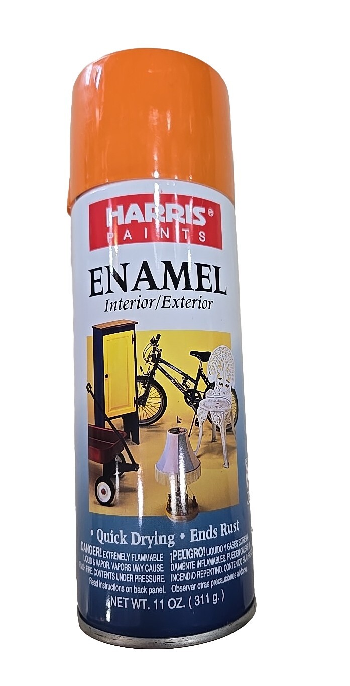 Pack of (5) Real Orange Spray Paint 11 Oz. Ends Rust Made USA.