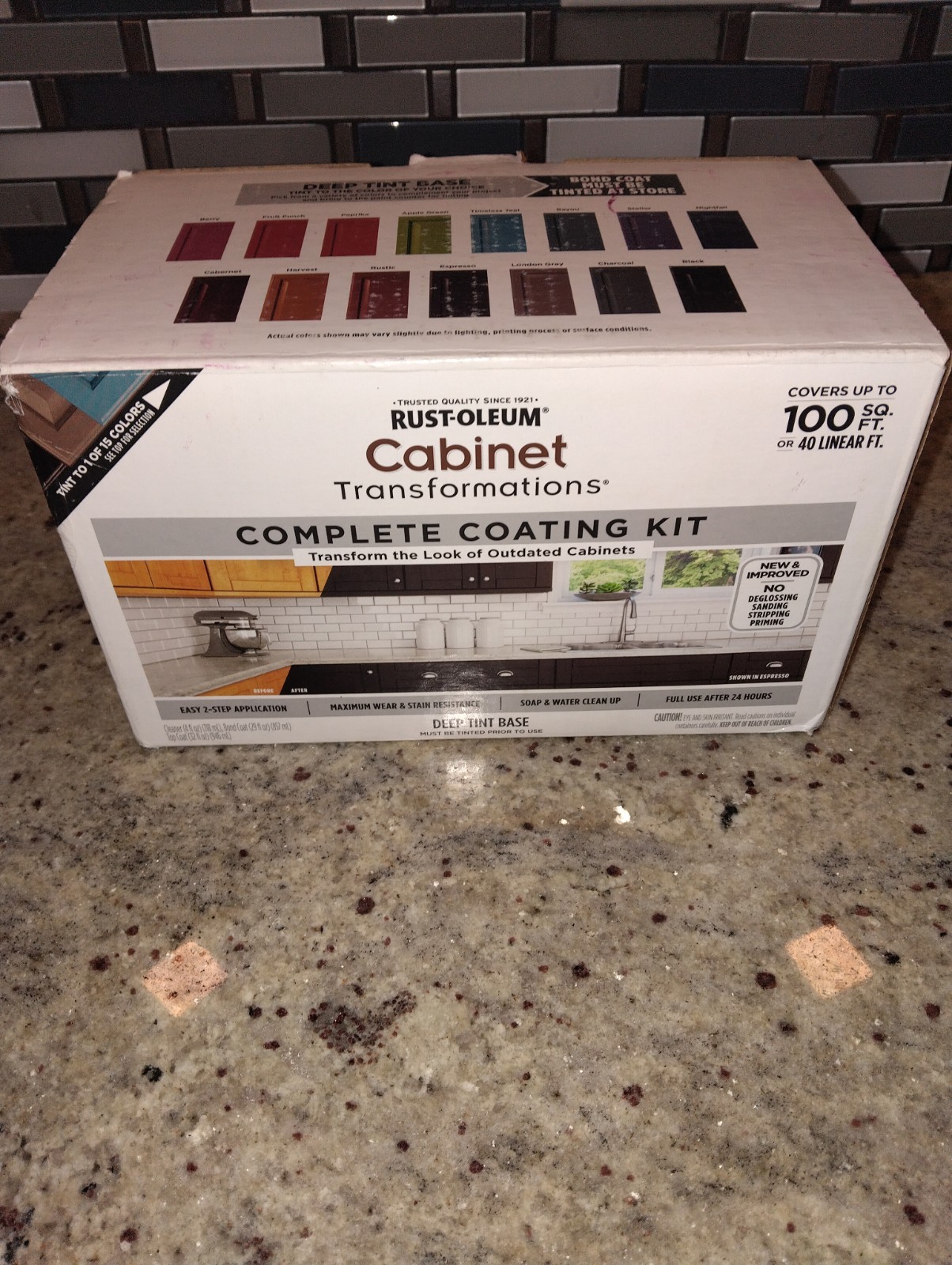 Rust-Oleum 380390 Cabinet Transformations Kit Deep Tint Base Kit