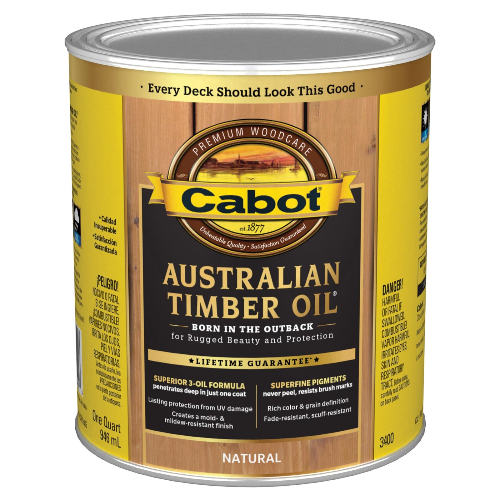 Australian Timber Oil, Natural, 1 Quart