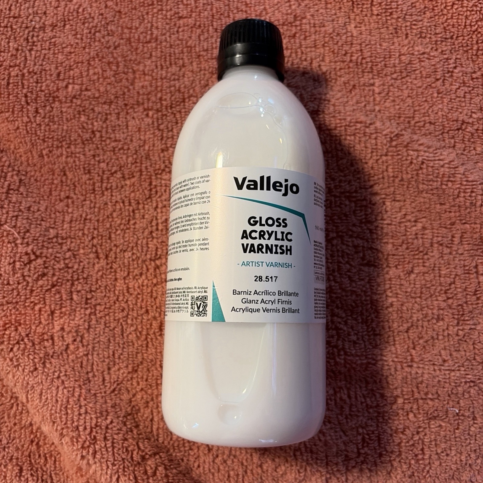 Permanent Acrylic Varnish | Glossy Finish 500 Ml. 16.9 Fl.oz. | Gloss