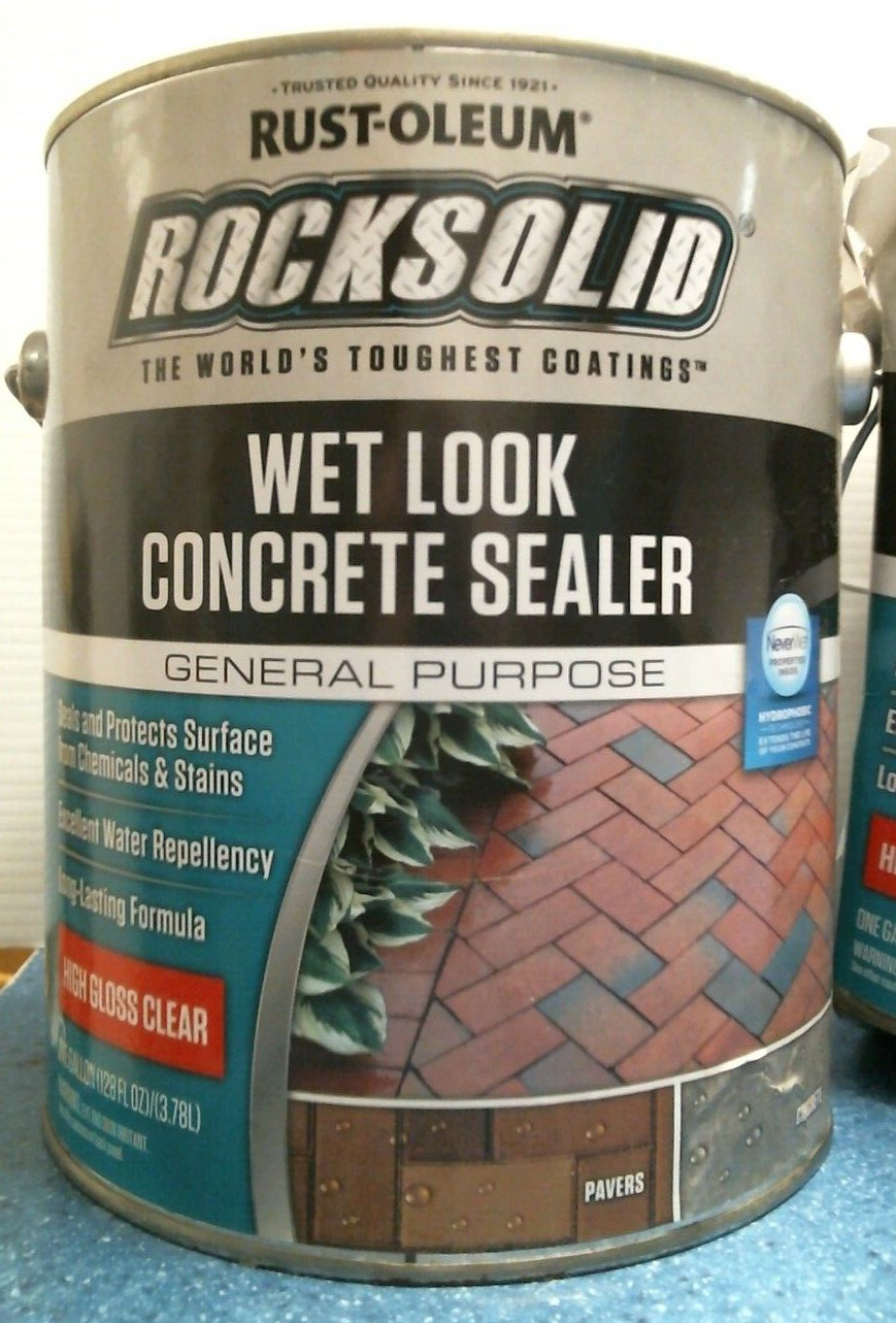 Rust-oleum Wet Look Concrete Sealer, General Purpose 1 gal. LOT OF 2 (317927) FS