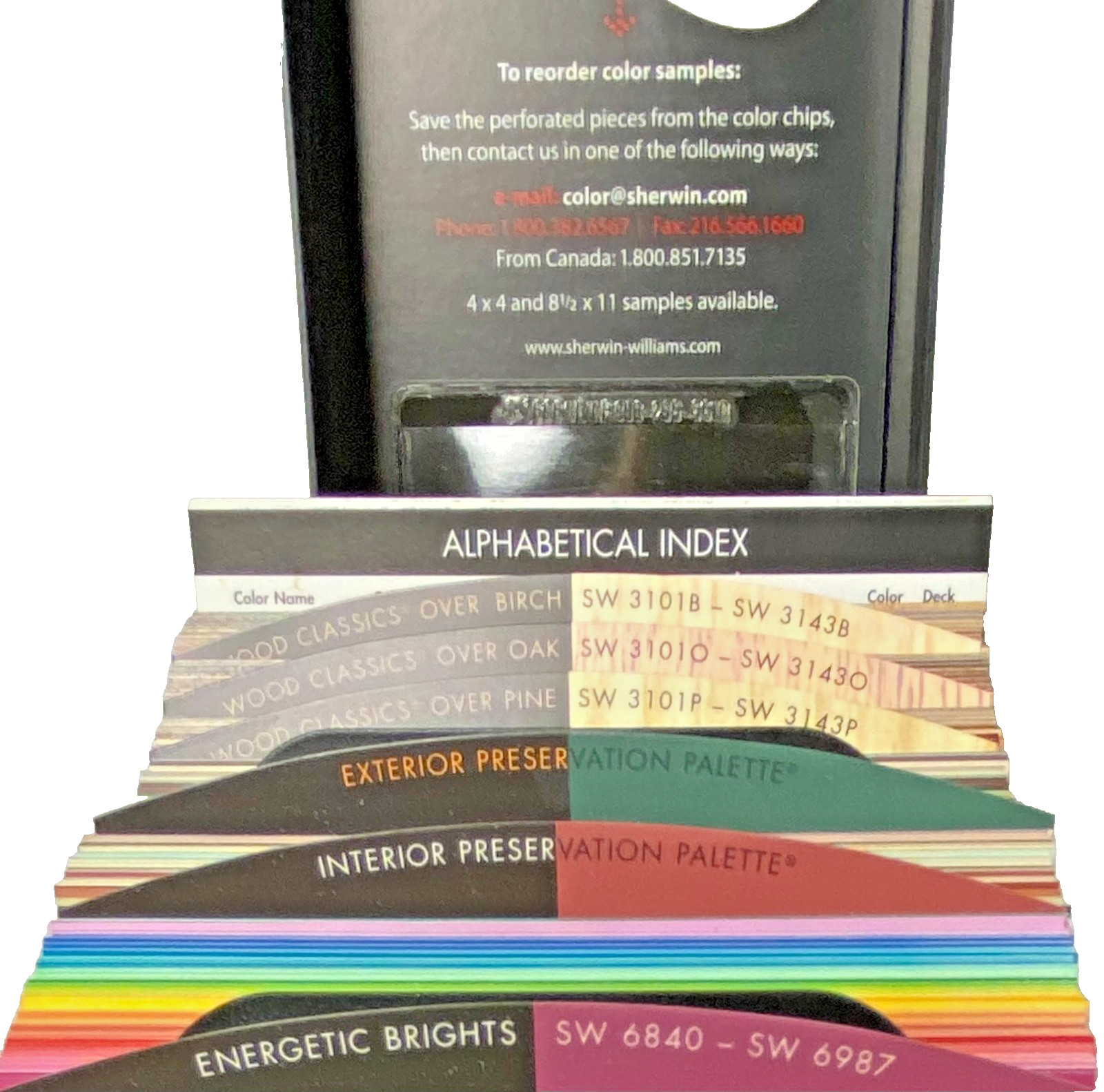 Sherwin Williams Complete Color Swatch Kit Handle Carrying Case Indexes Fan Deck