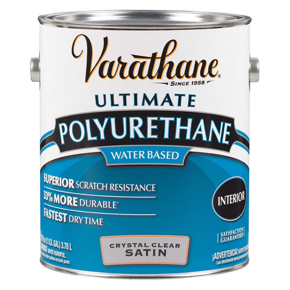 VARATHANE 200231 Polyurethane,Clear,Satin,1 gal. 1TBK6