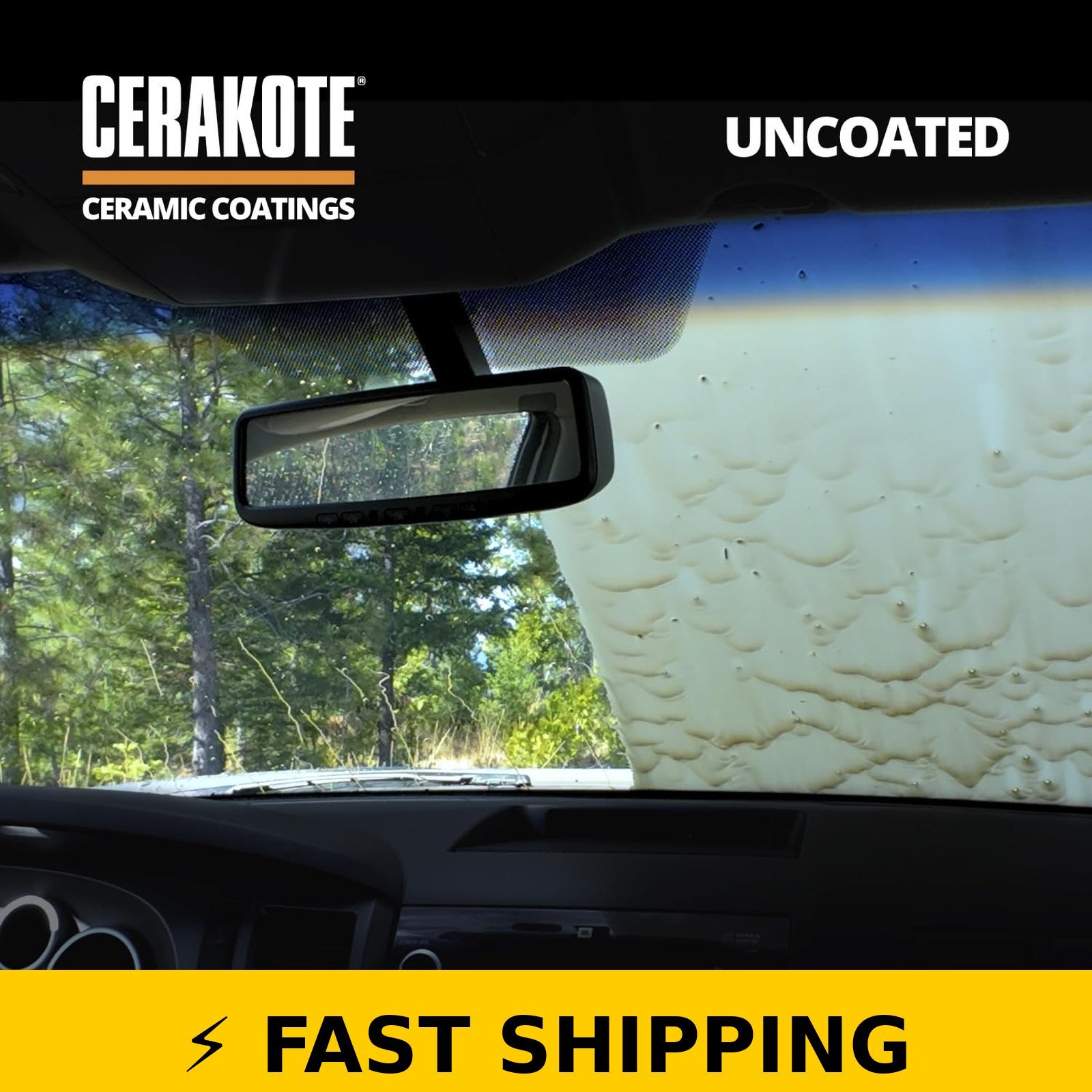 CERAKOTE Ceramic Glass Coat Protectant – Hydrophobic Rain Repellant
