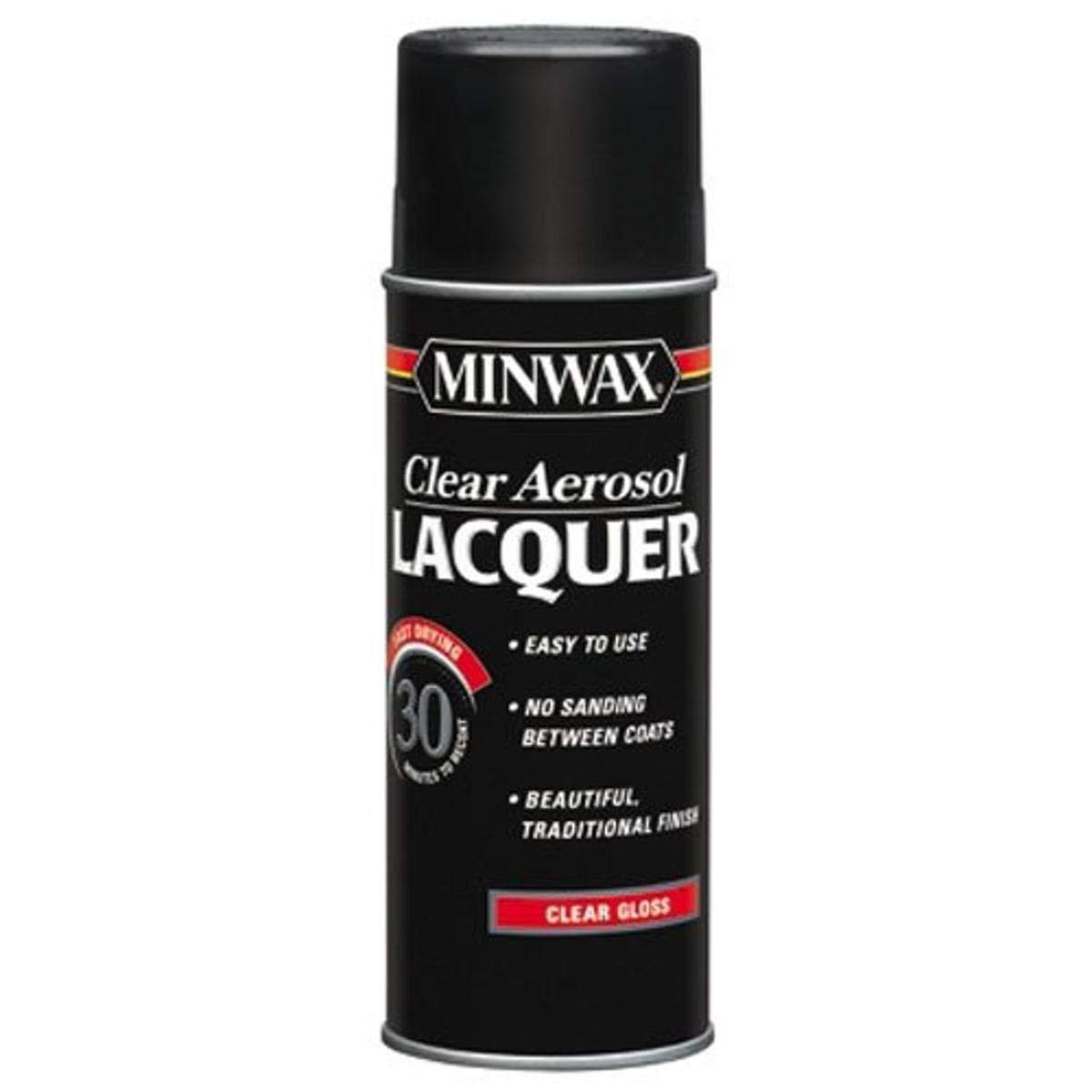 Minwax Clear Lacquer Spray 12.25 Oz Durable Gloss Wood Finish For Interior Use