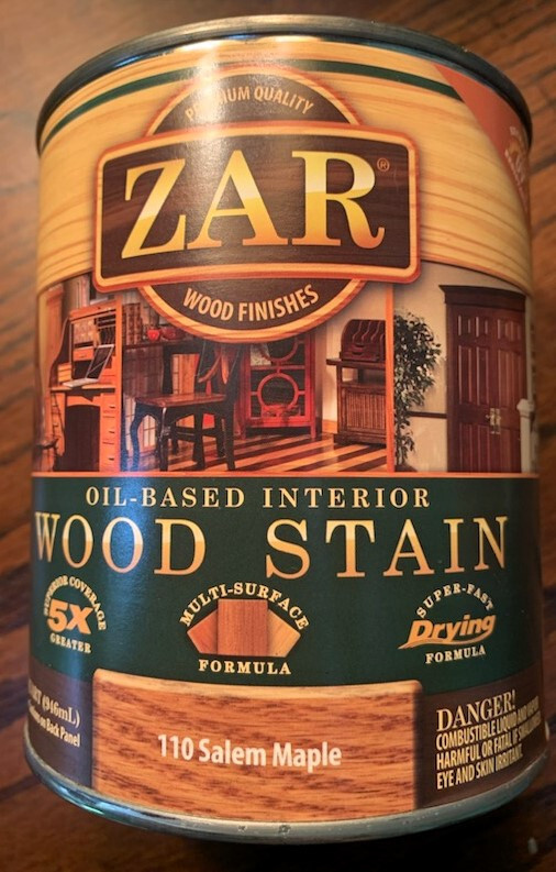 Zar Interior Stain, 110 SALEM MAPLE, Quart
