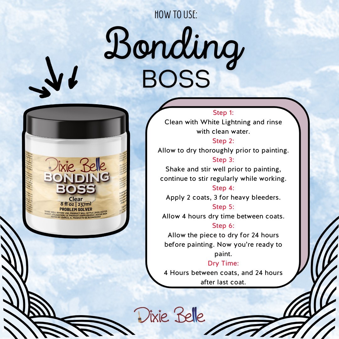 Dixie Belle Bonding BOSS Primer, All Colors and Sizes – You Choose