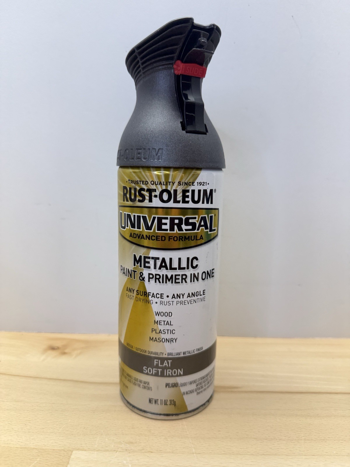 Rust-Oleum 271473 Spray Paint, Soft Iron, Flat Metallic, Solvent, 11 Oz