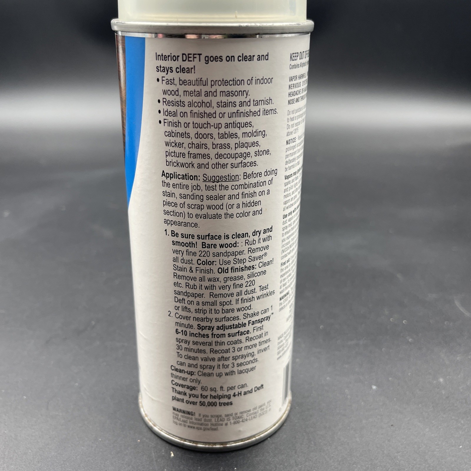 Deft 12.25 Oz Clear Wood Finish Satin Finish Aerosol Spray Paint 1033